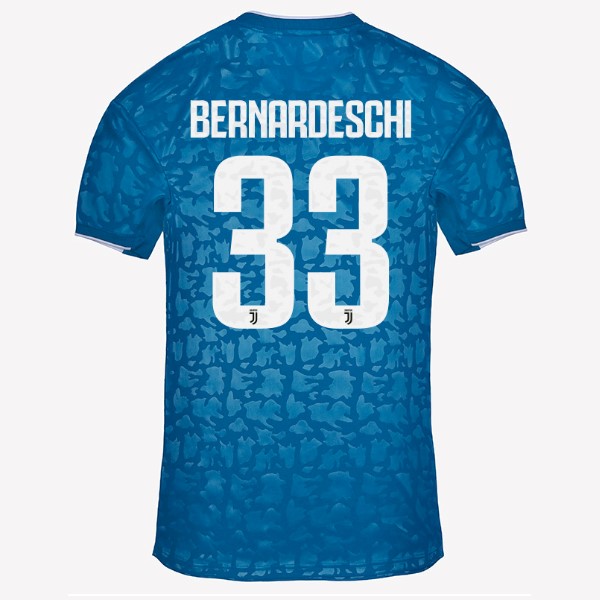 Camiseta Juventus NO.33 Bernaroeschi Tercera equipación 2019-2020 Azul